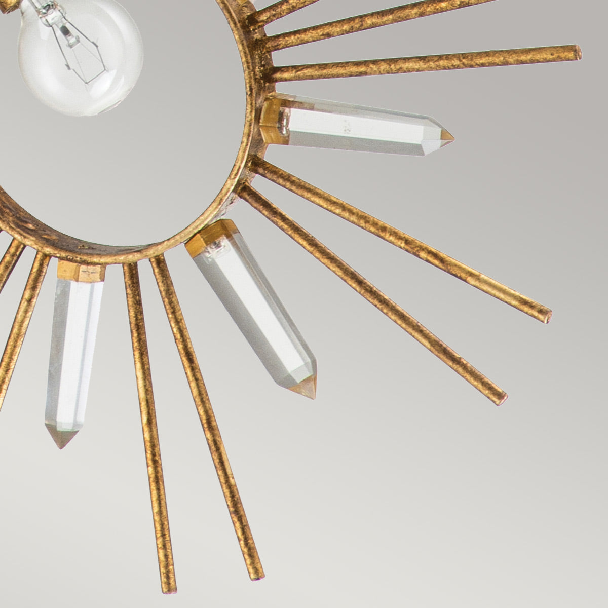 Elstead Sun Pendelleuchte Gold – Detailansicht 3