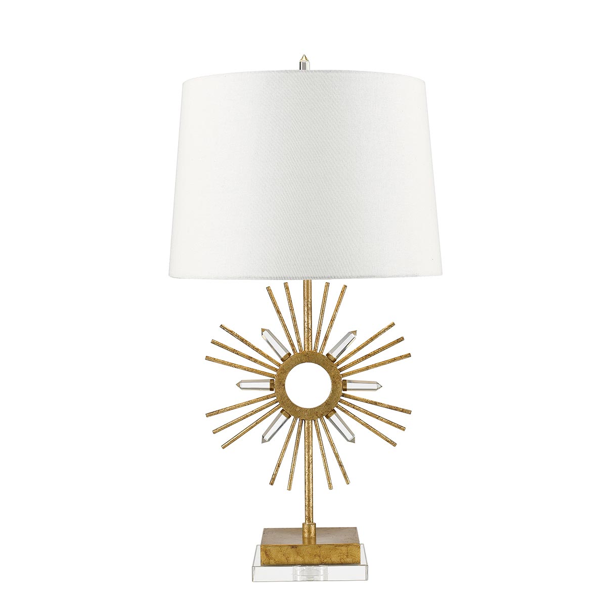 Elstead Sun Tischlampe Gold, Creme – Detailansicht 3