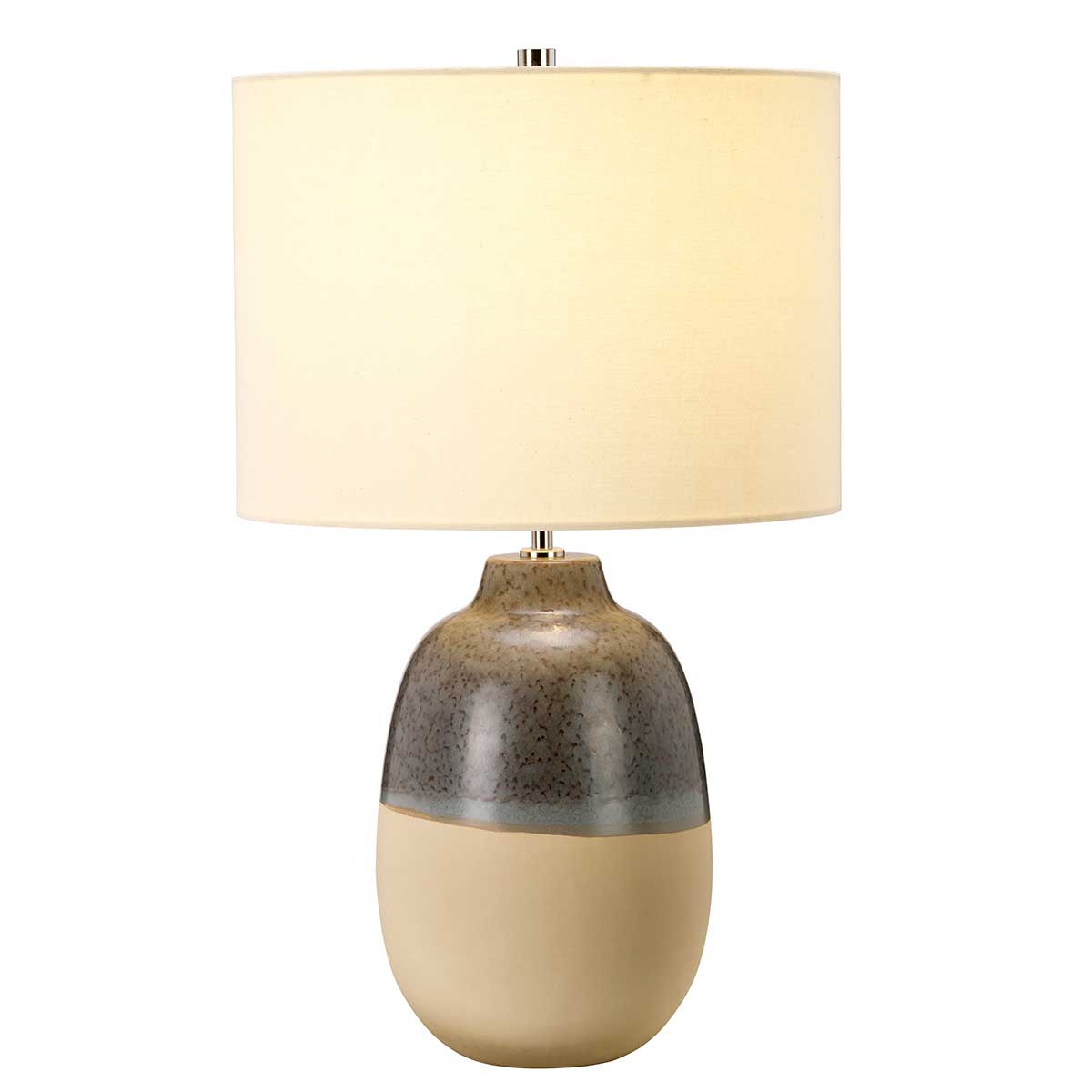 Elstead Grange Tischlampe Grau, Braun