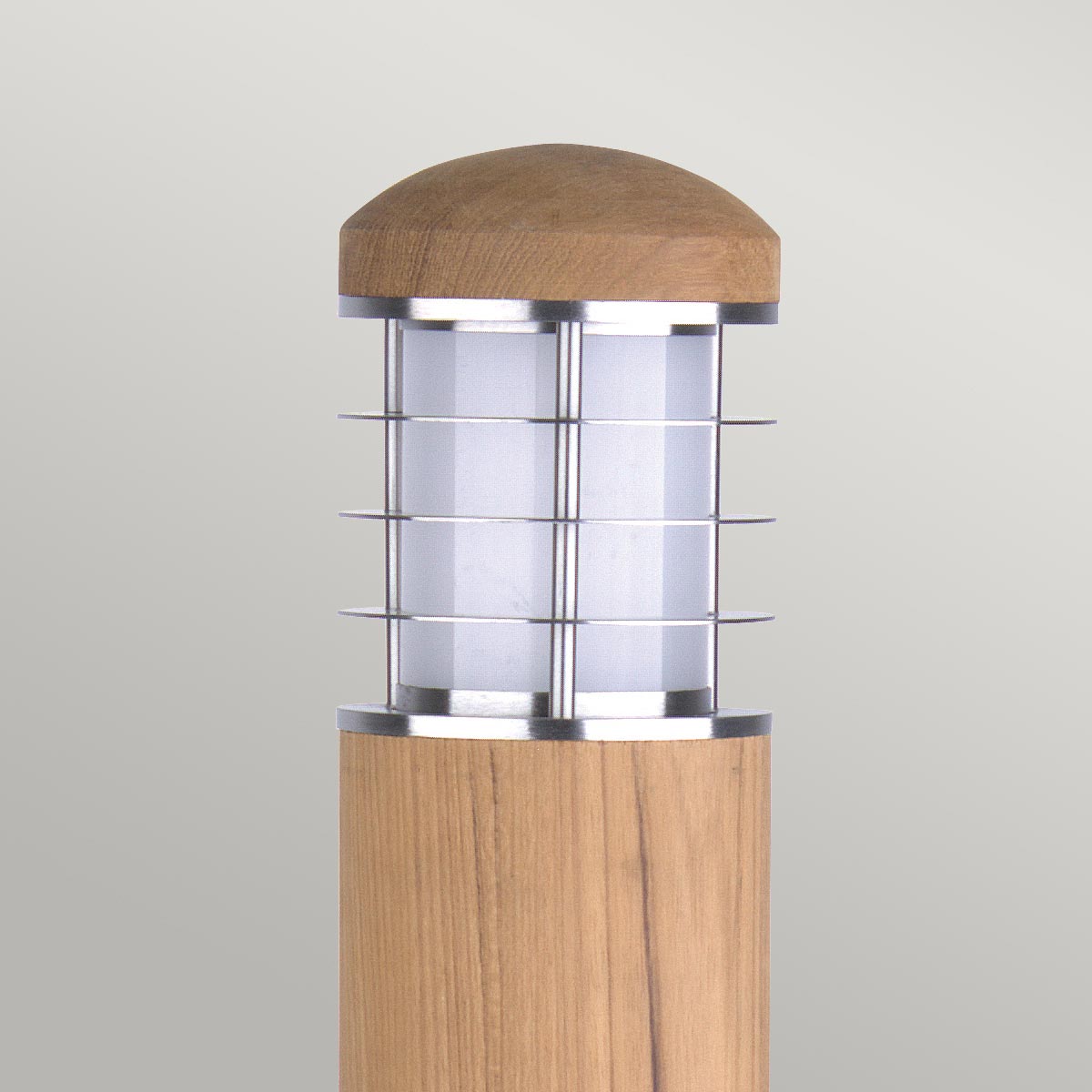 Elstead Poole Außenleuchte Teak and Stainless Steel – Wohnambiente