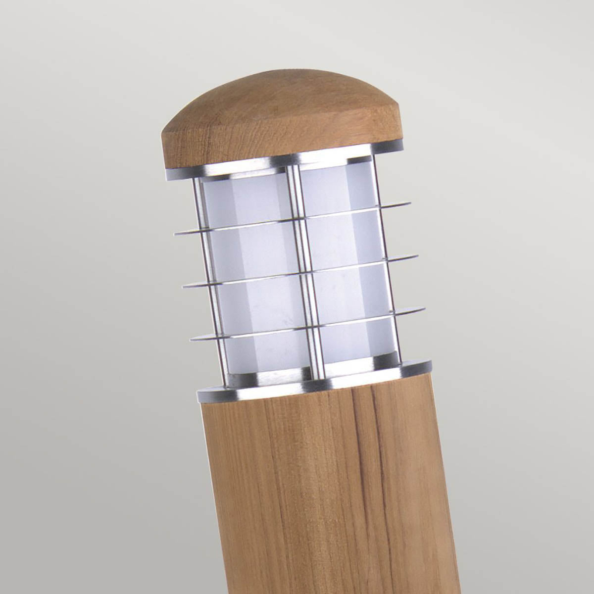 Elstead Poole Außenleuchte Teak and Stainless Steel – Wohnambiente