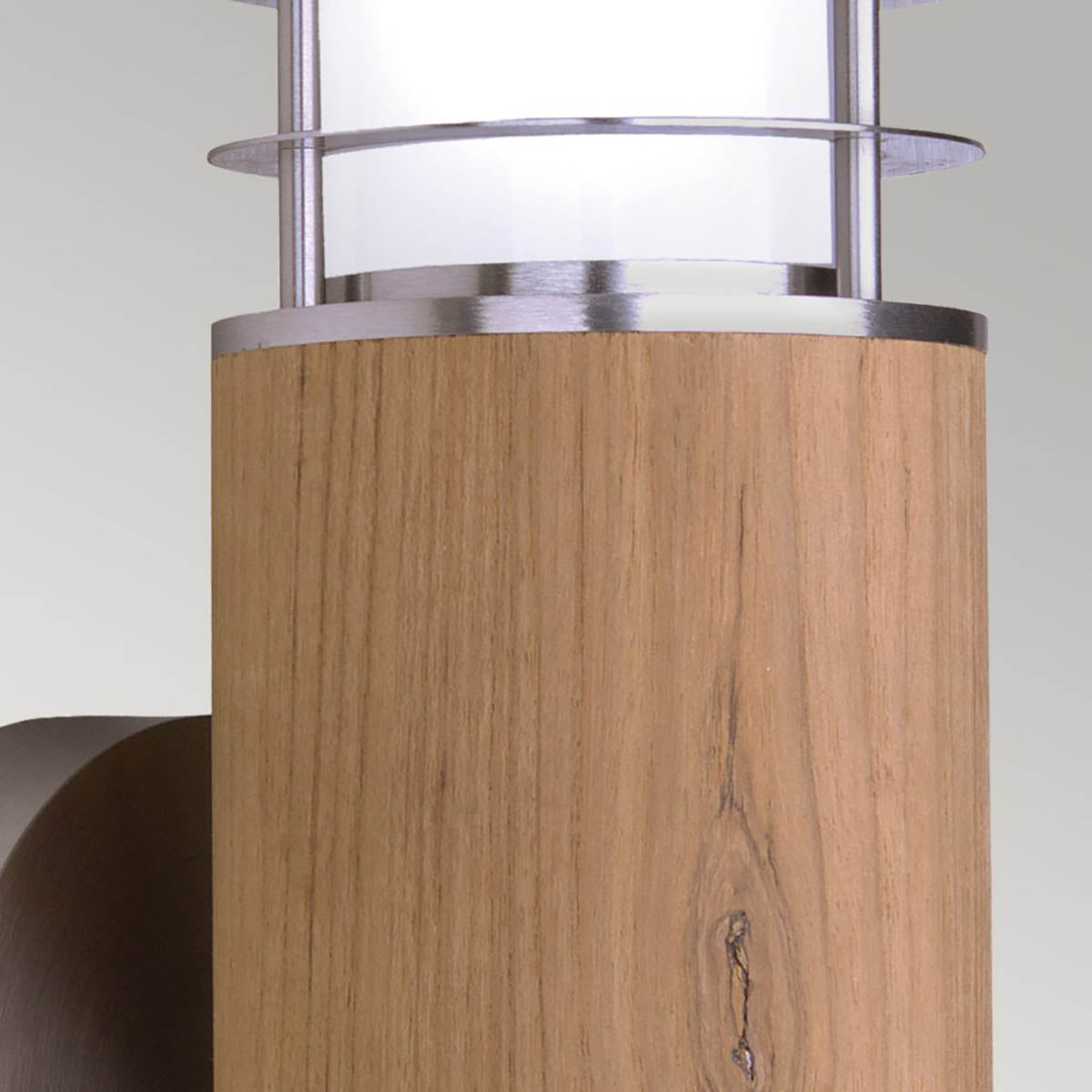 Elstead Poole Außenleuchte Teak and Stainless Steel – Detailansicht 2