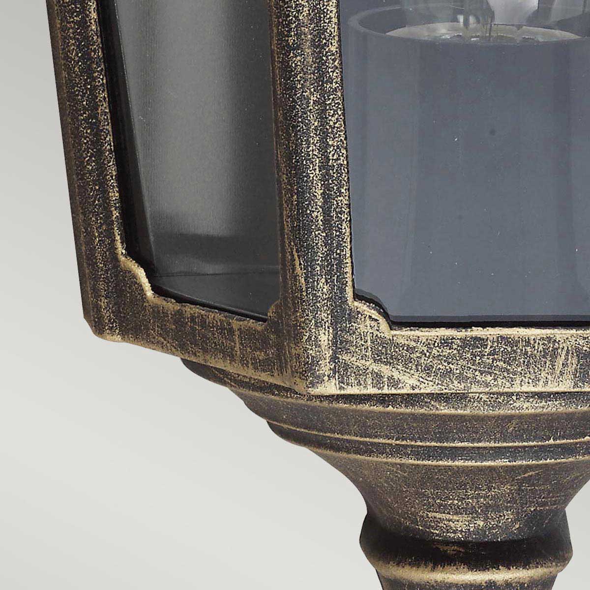 Elstead Cricklade Außenleuchte Schwarz, Gold – Detailansicht 2