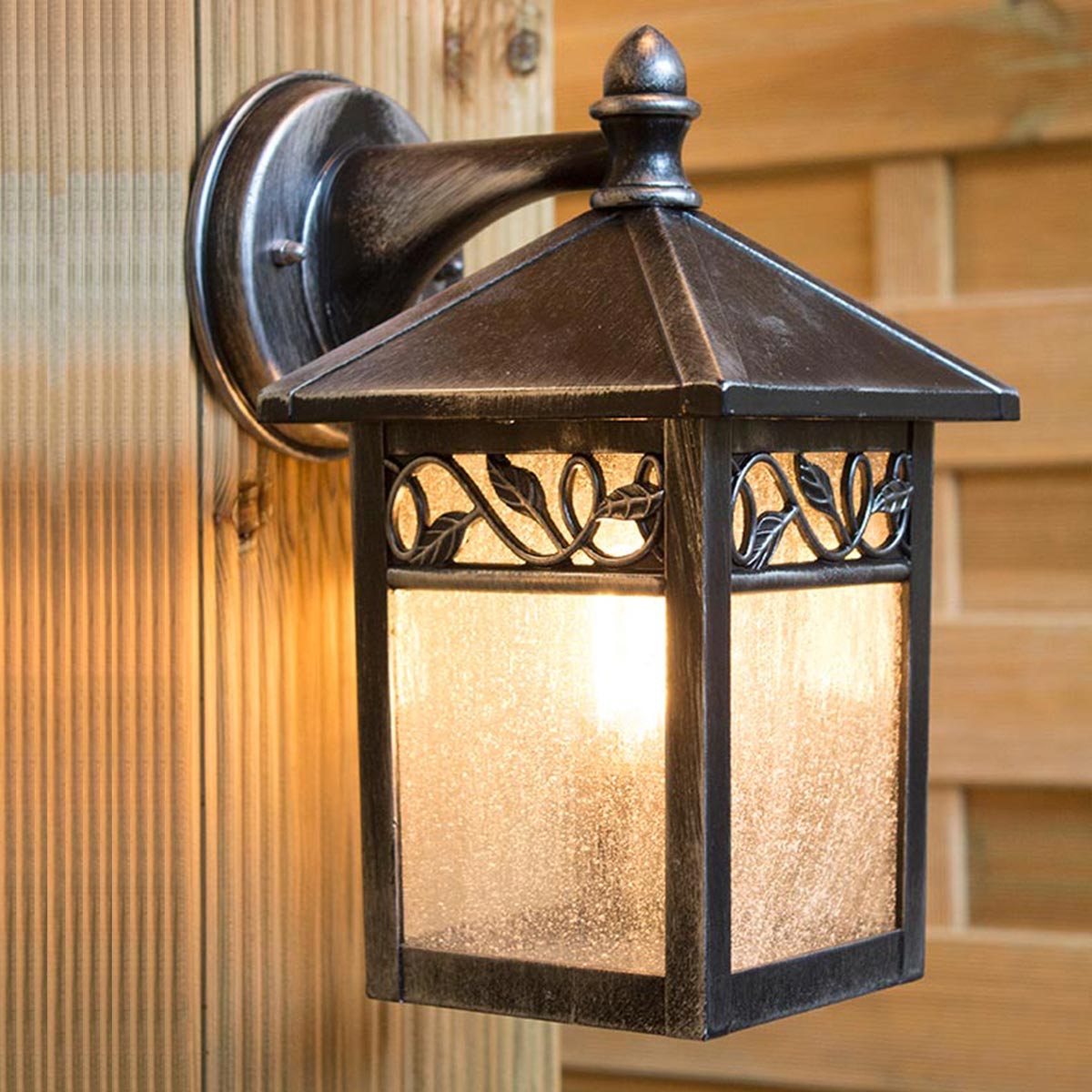 Elstead Winchcombe Außenleuchte Schwarz, Silber – Detailansicht 4