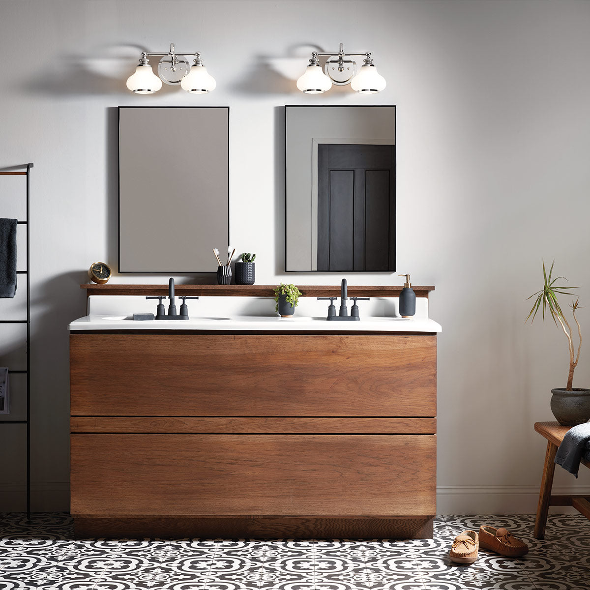 Hinkley Ainsley Wandleuchte Chrom – Wohnambiente
