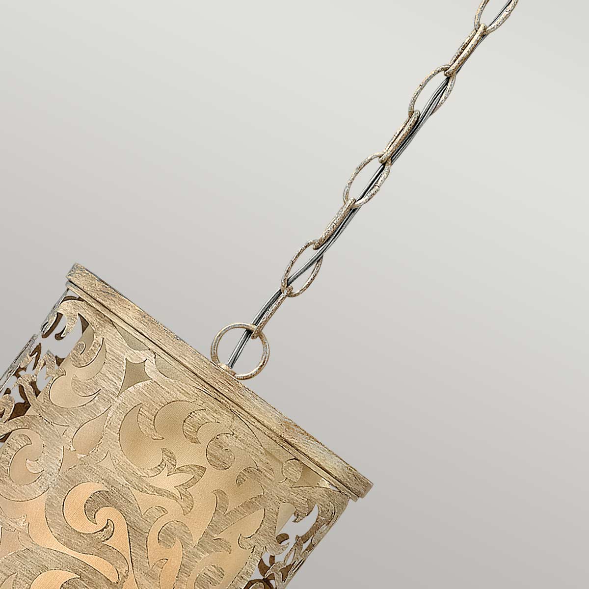Hinkley Carabel Pendelleuchte Brushed Champagne – Detailansicht