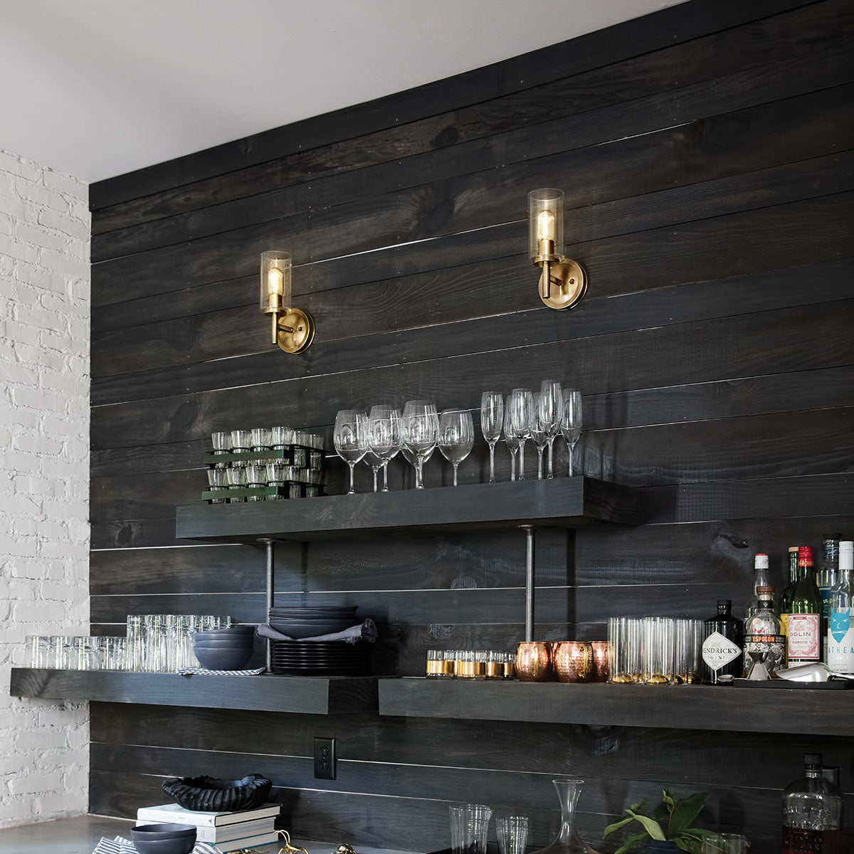 Hinkley Collier Wandleuchte Messing – Detailansicht 3