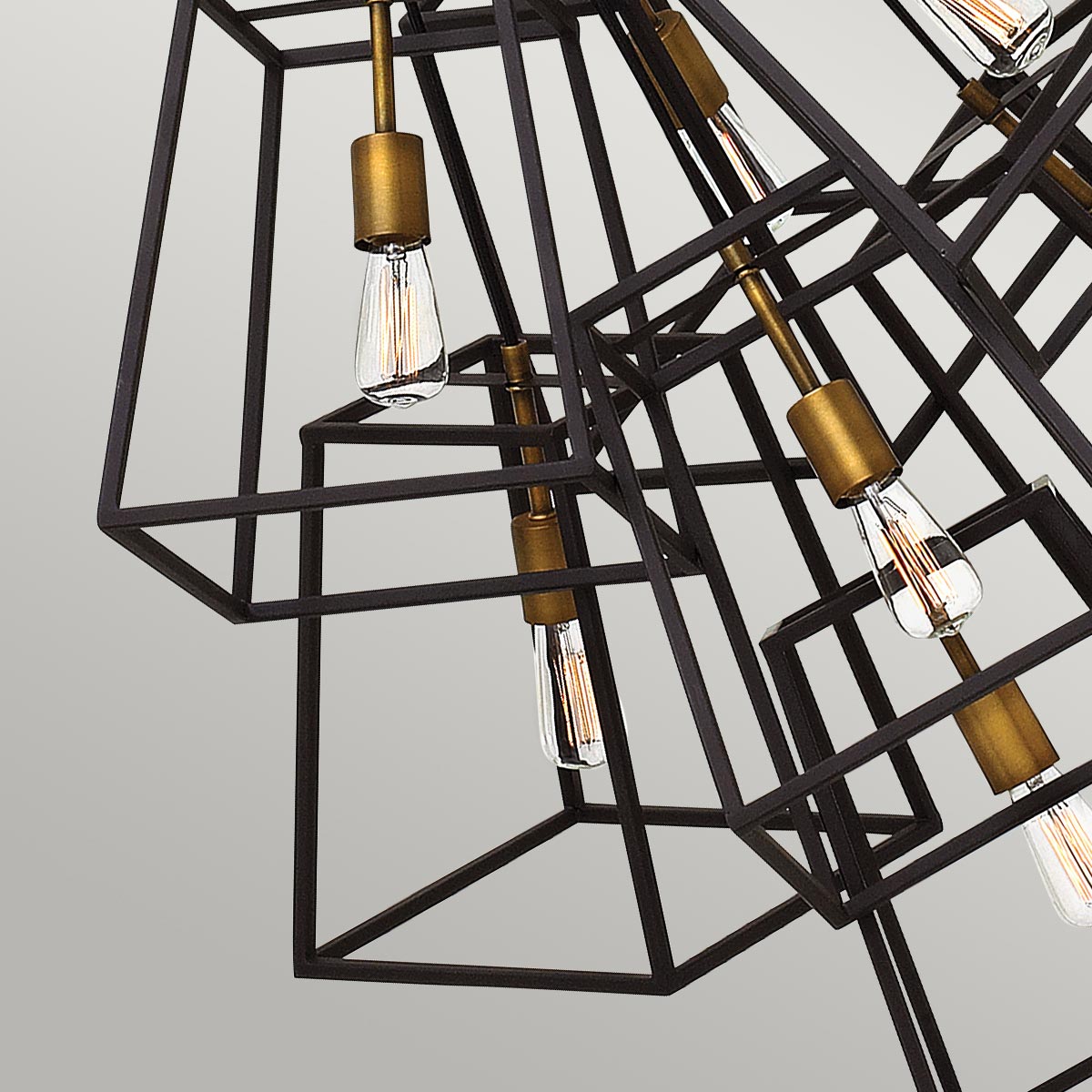Hinkley Fulton Kronleuchter Bronze, Messing – Detailansicht