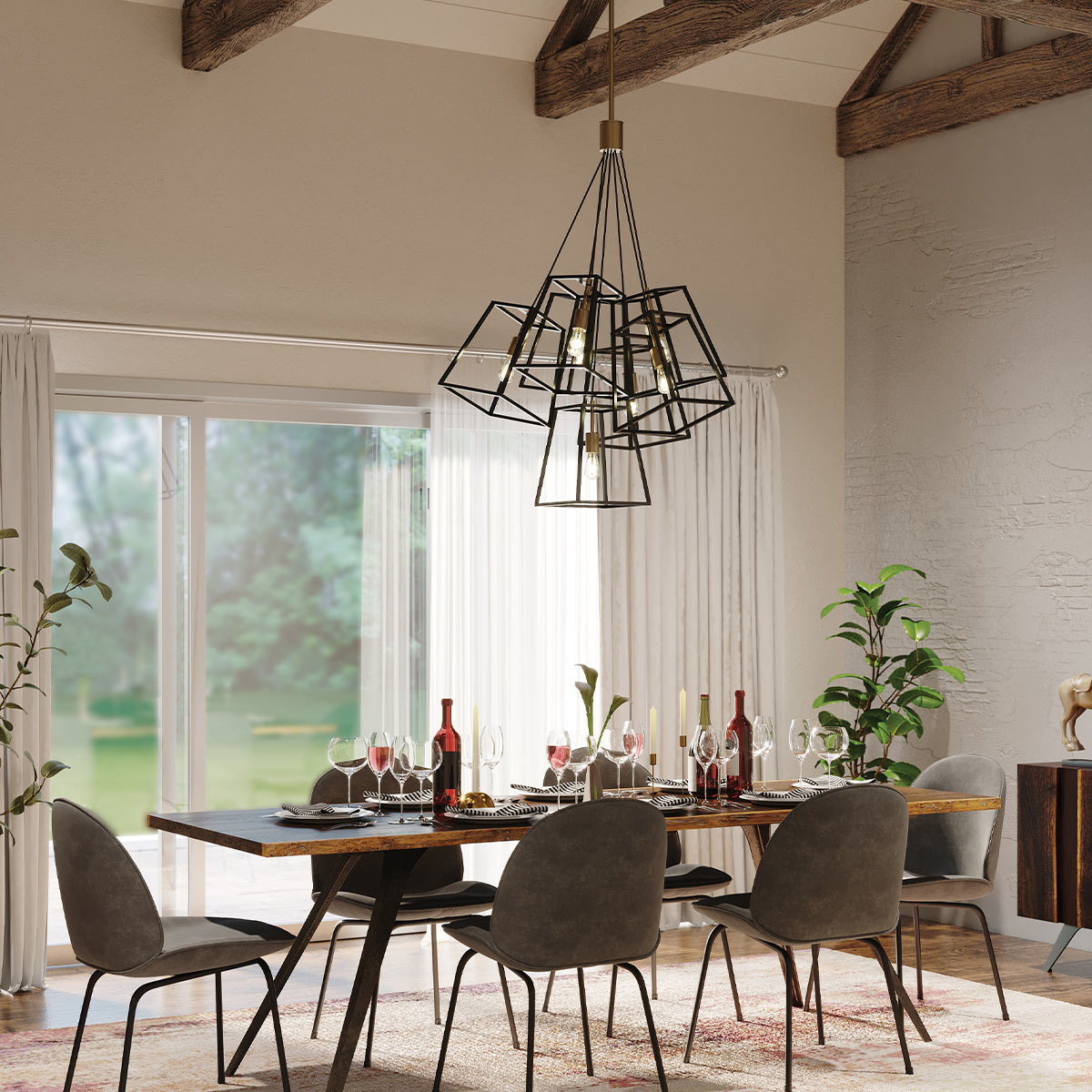 Hinkley Fulton Kronleuchter Bronze, Messing – Detailansicht 4