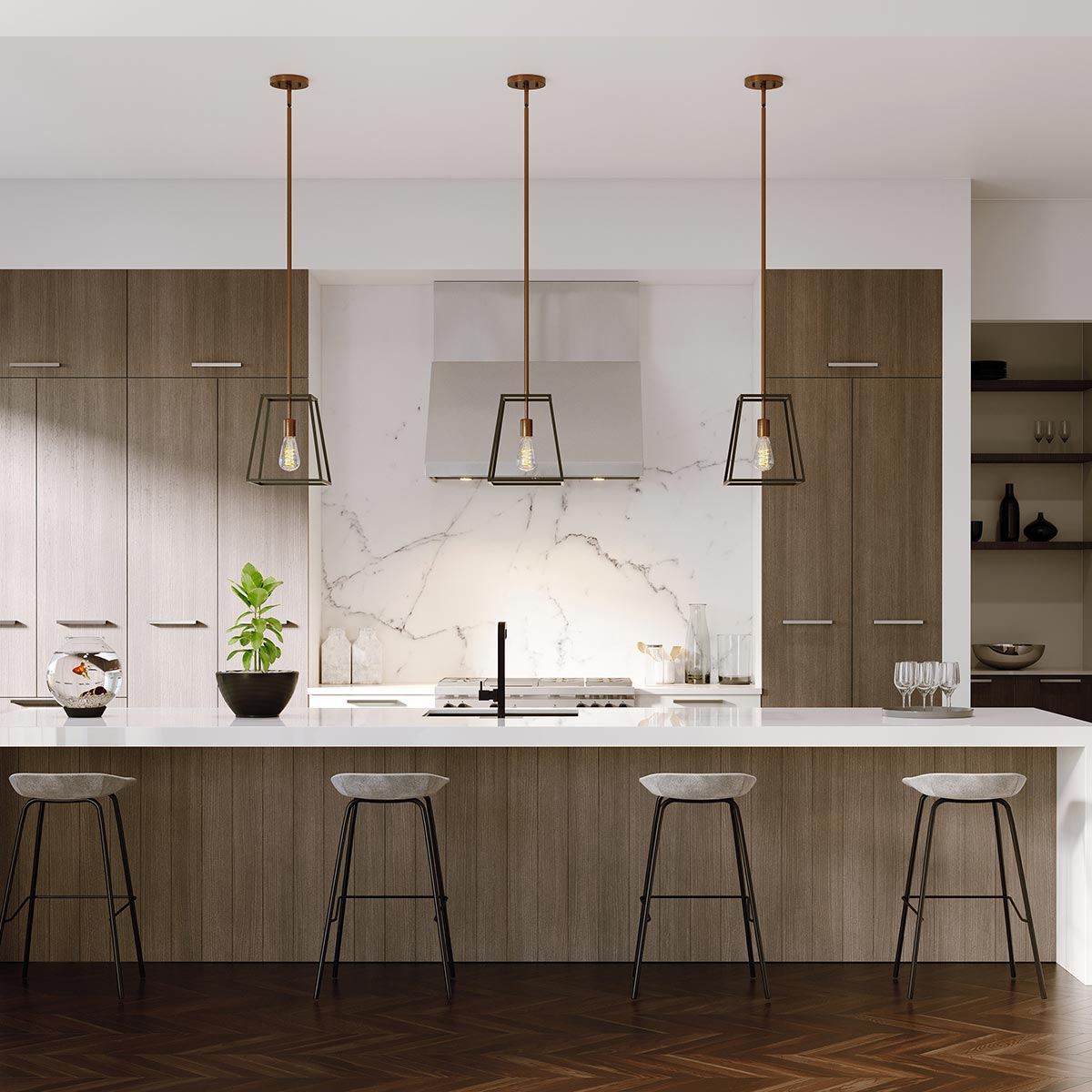 Hinkley Fulton Pendelleuchte Bronze, Messing – Detailansicht 2