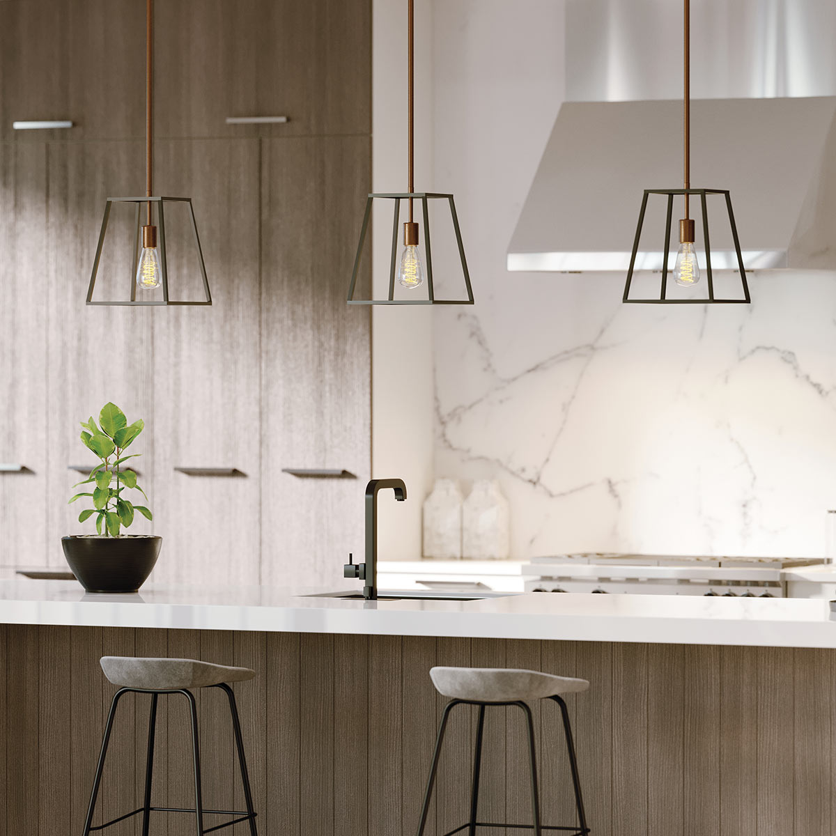 Hinkley Fulton Pendelleuchte Bronze, Messing – Detailansicht 3