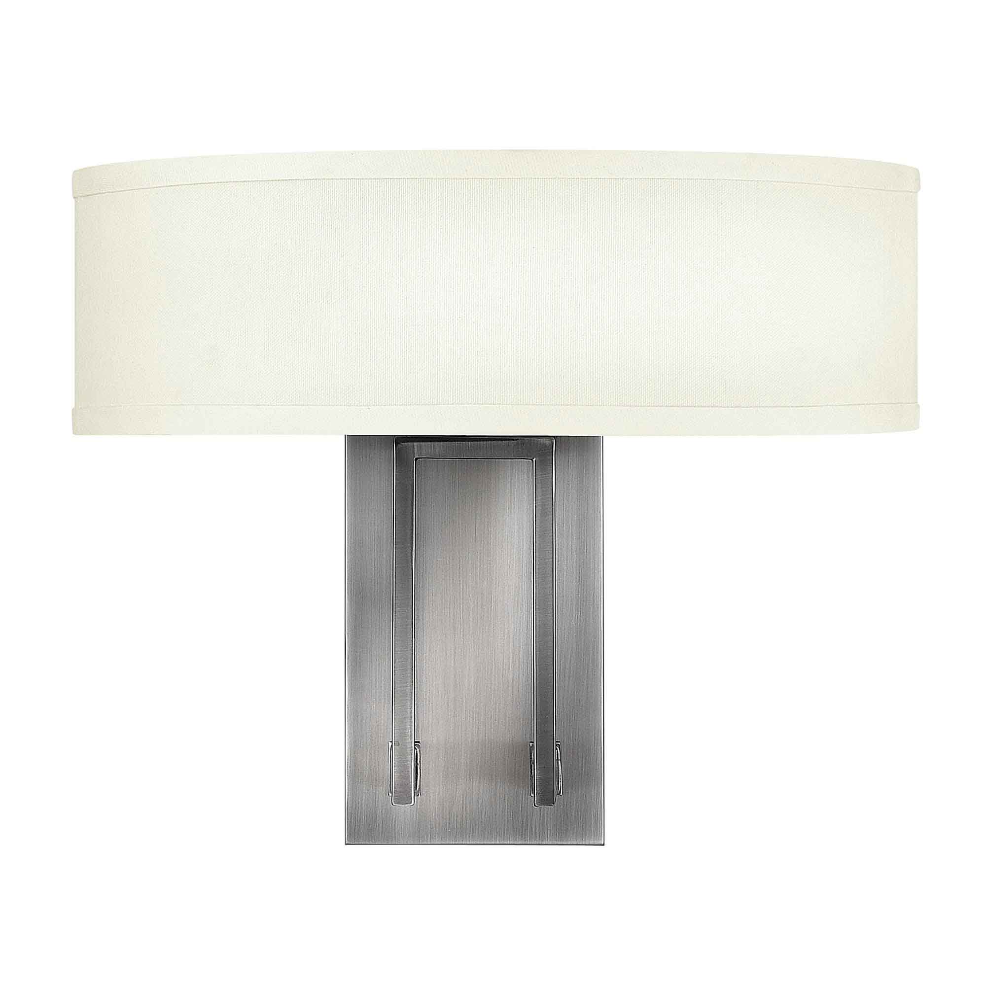 Hinkley Hampton Wandleuchte Nickel, Elfenbein