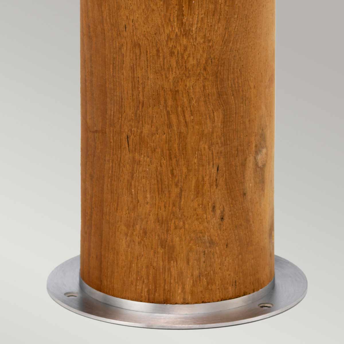 Elstead Hornsea Außenleuchte Teak with Stainless Steel – Detailansicht