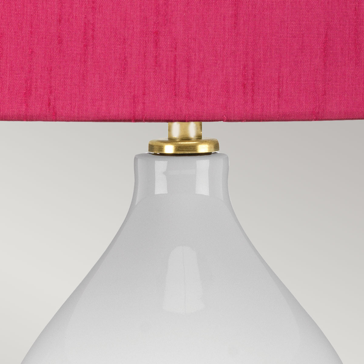 Elstead Isla Tischlampe Messing, Weiß – Detailansicht