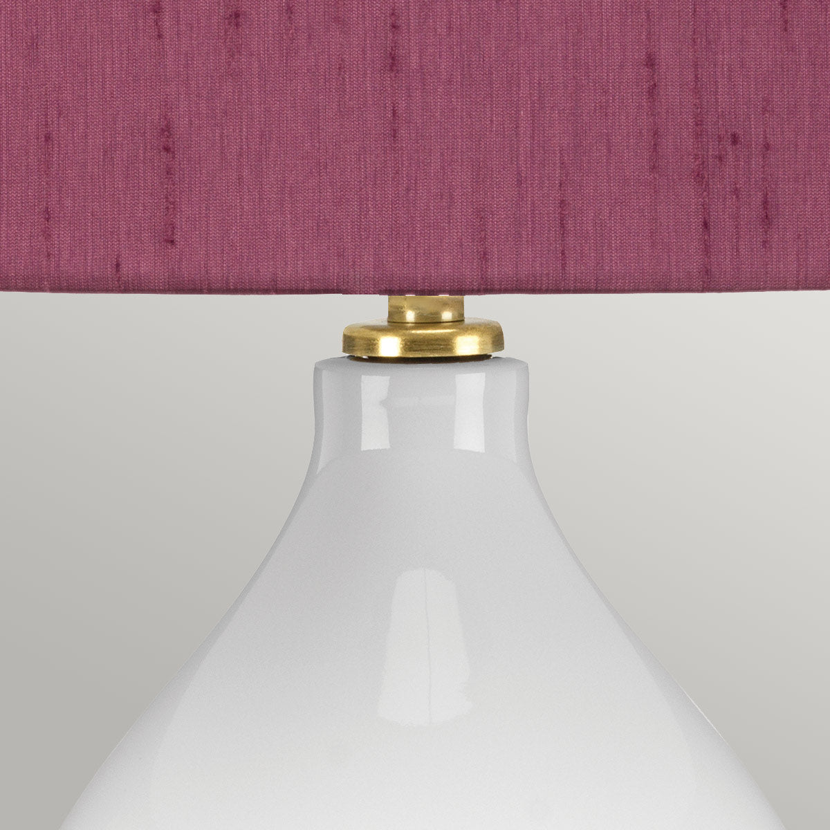 Elstead Isla Tischlampe Messing, Weiß – Detailansicht