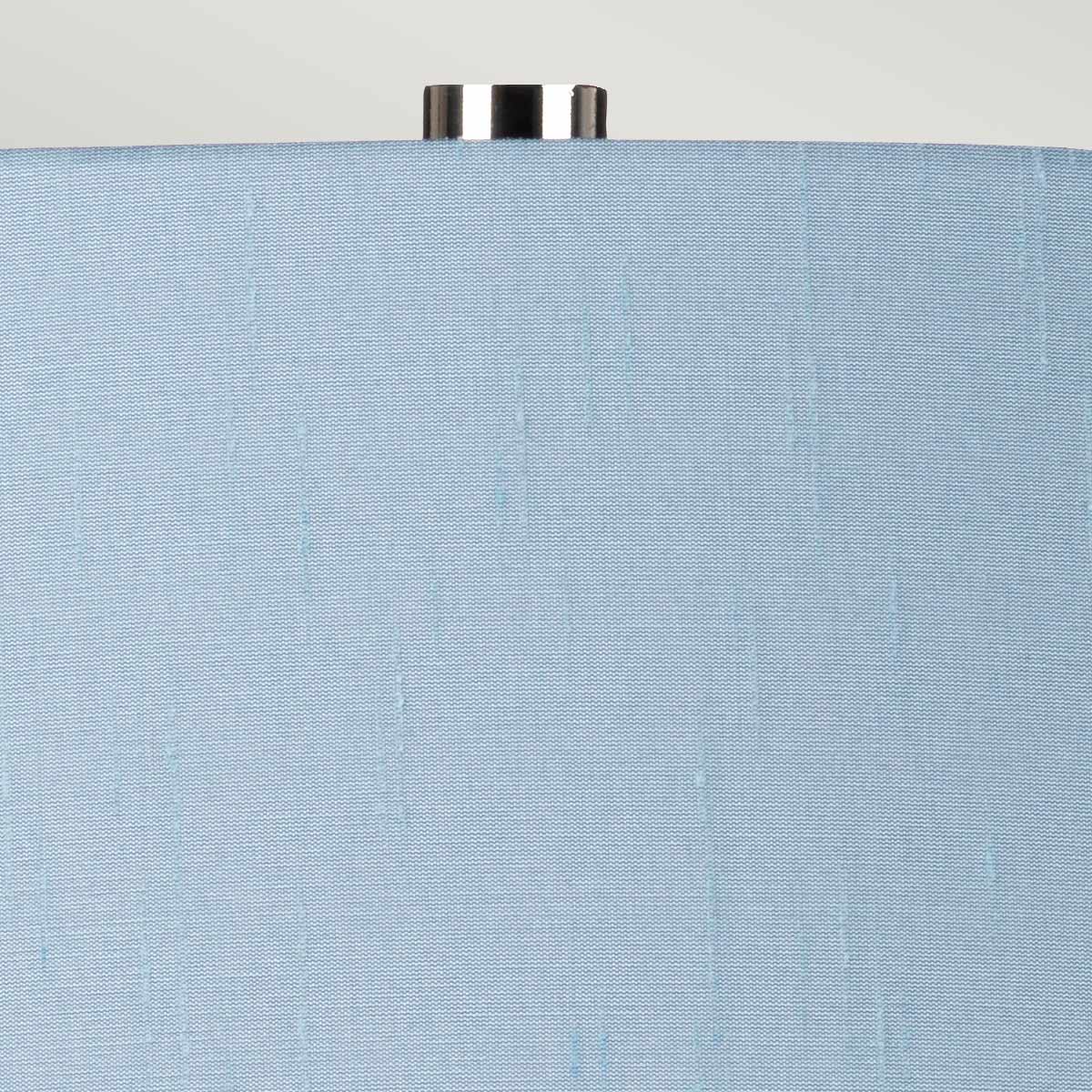 Elstead Isla Tischlampe Nickel, Weiß, Blau – Wohnambiente