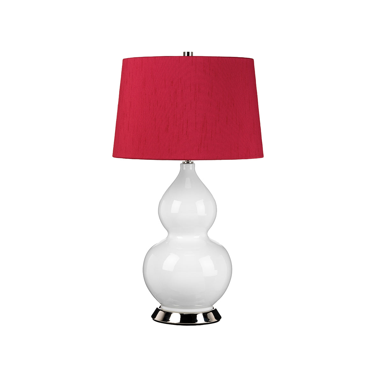 Elstead Isla Tischlampe Nickel, Weiß