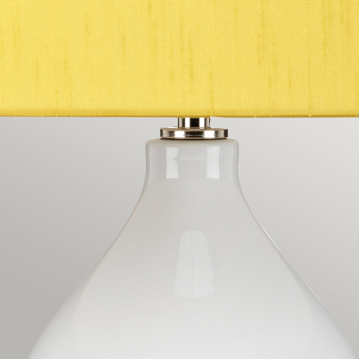 Elstead Isla Tischlampe Nickel, Weiß – Detailansicht