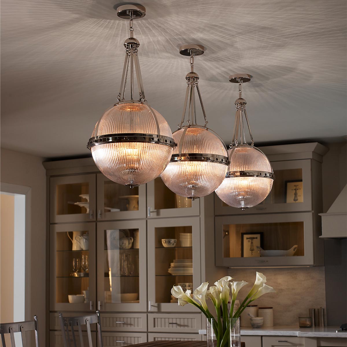 Kichler Aster Pendelleuchte Nickel – Detailansicht 2