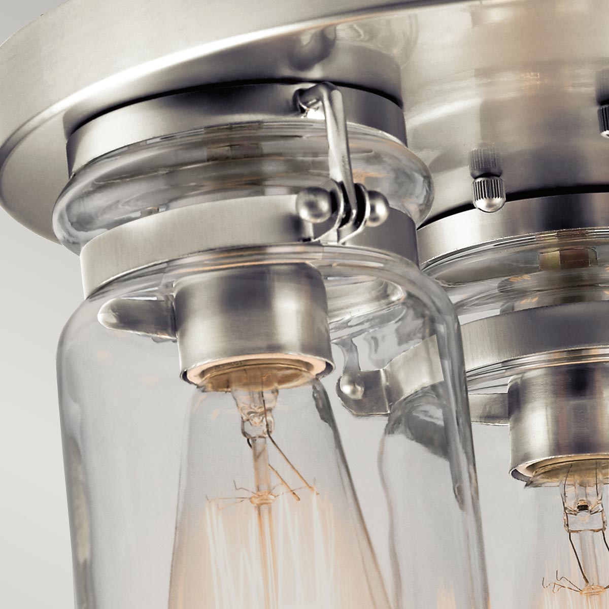 Kichler Brinley Deckenleuchte Nickel – Detailansicht