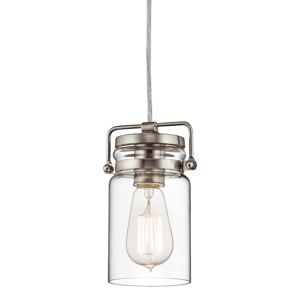 Kichler Brinley Pendelleuchte Nickel – Wohnambiente