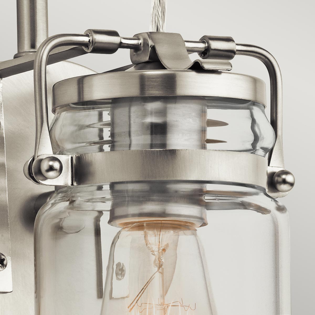 Kichler Brinley Wandleuchte Nickel – Detailansicht 3