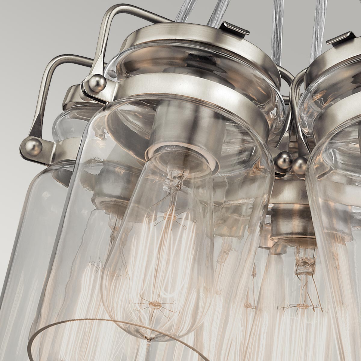 Kichler Brinley Pendelleuchte Nickel – Detailansicht