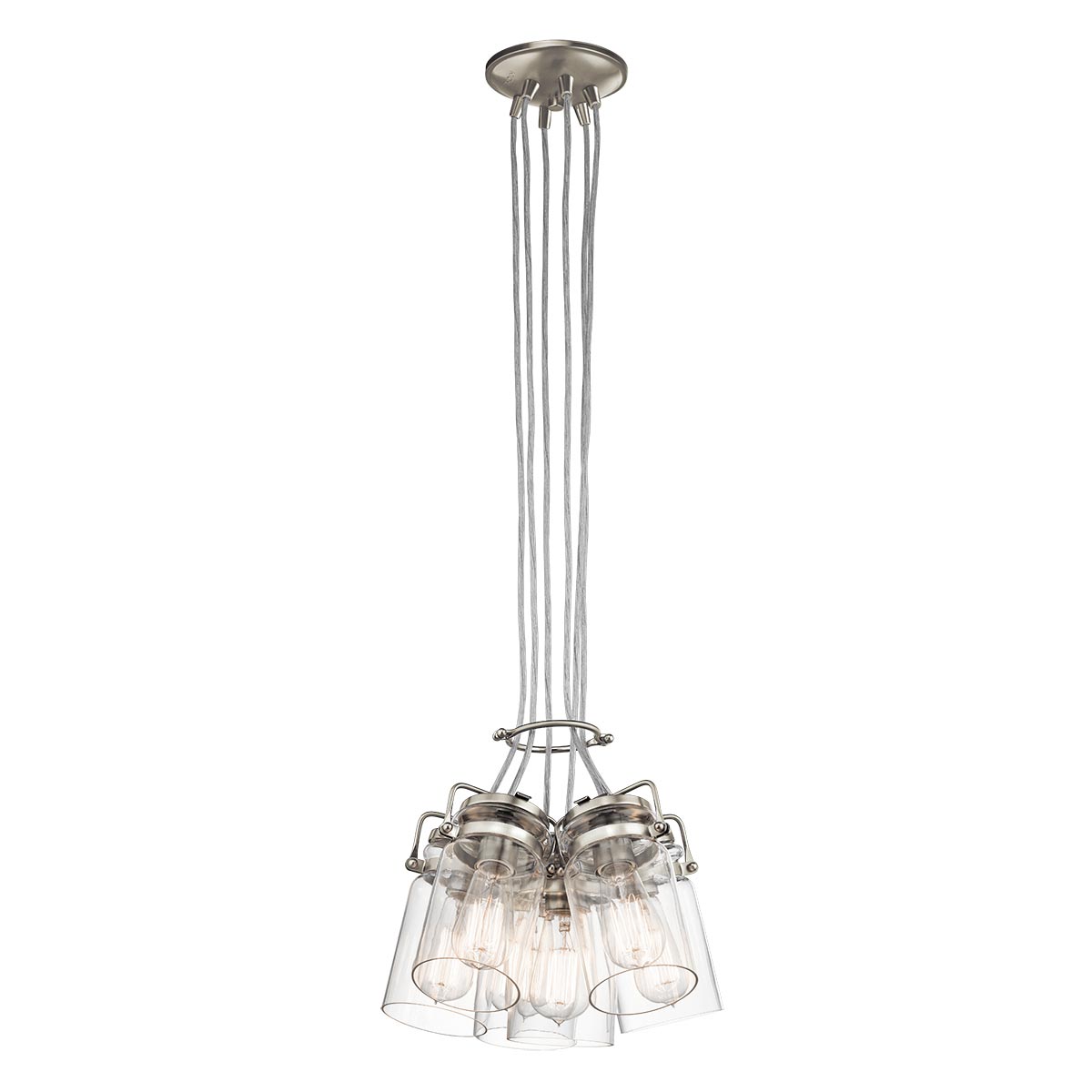 Kichler Brinley Pendelleuchte Nickel – Wohnambiente