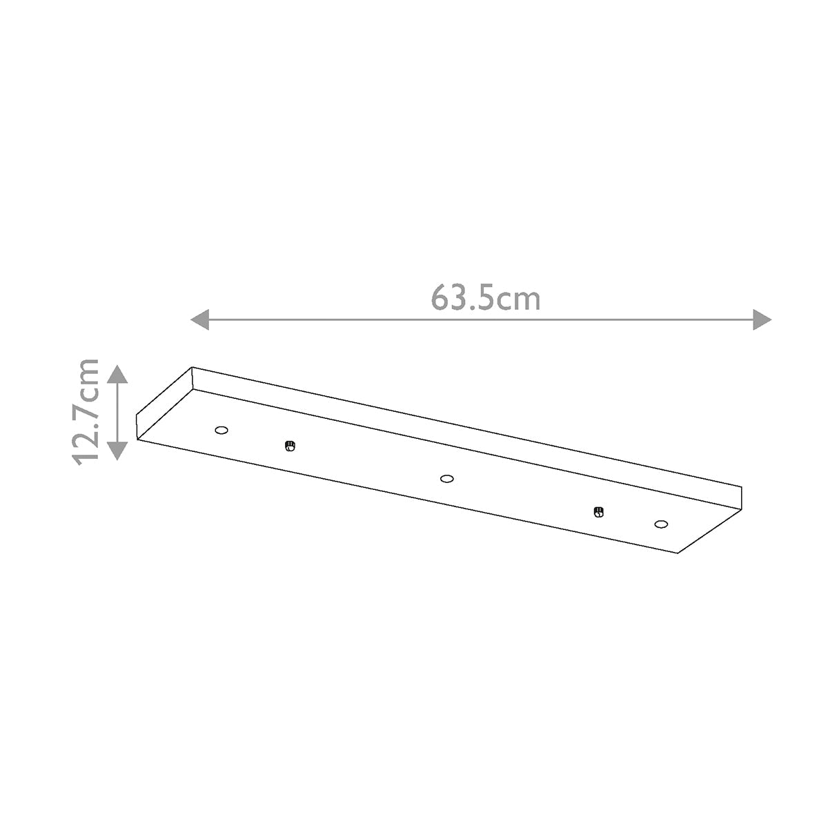Kichler Ceiling Deckenleuchte Zinn – Massskizze
