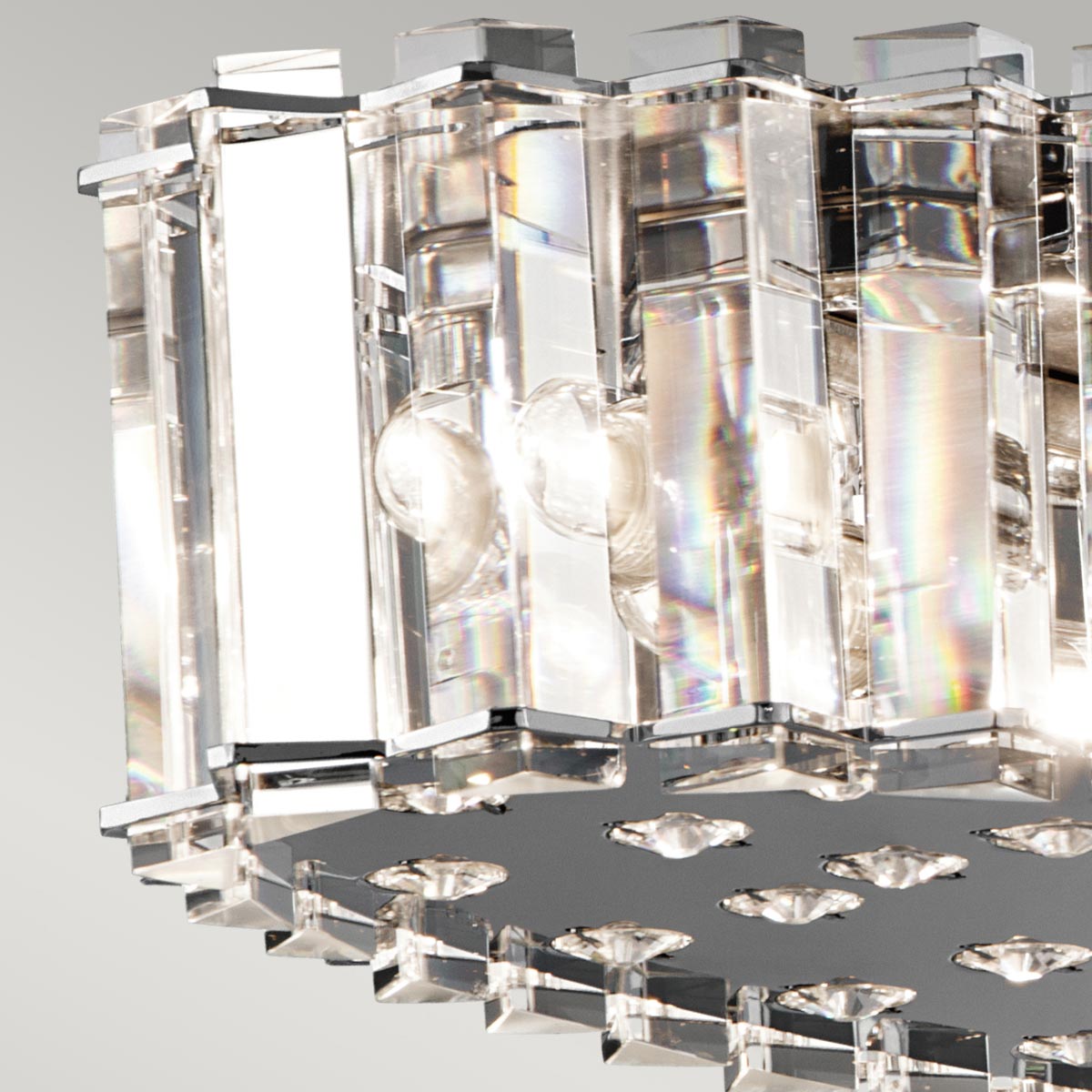 Kichler Crystal Pendelleuchte Chrom – Detailansicht
