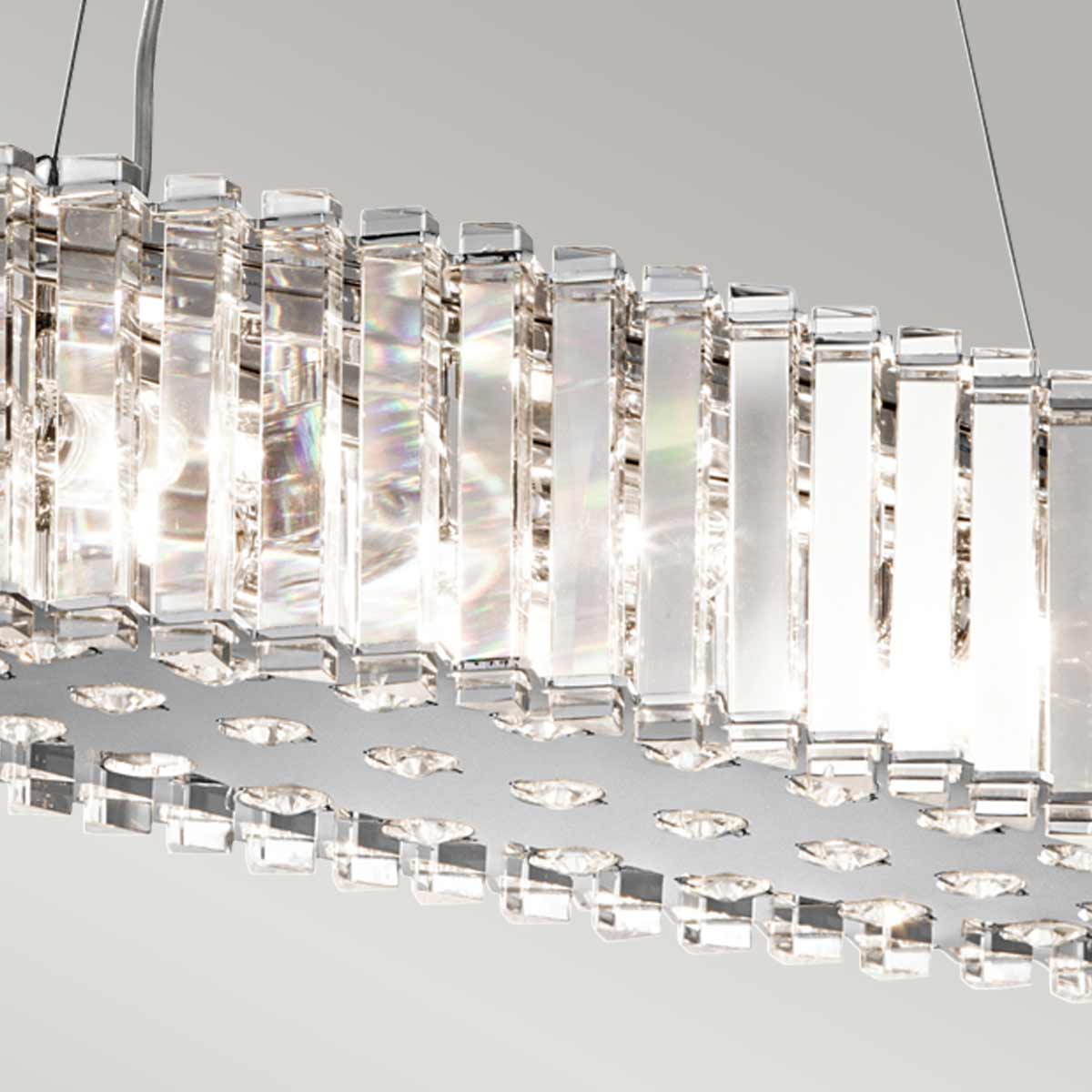 Kichler Crystal Kronleuchter Chrom – Wohnambiente