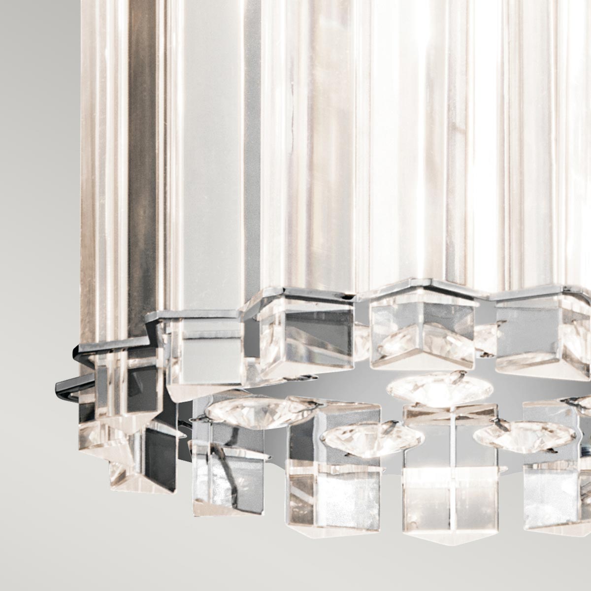 Kichler Crystal Pendelleuchte Chrom – Detailansicht