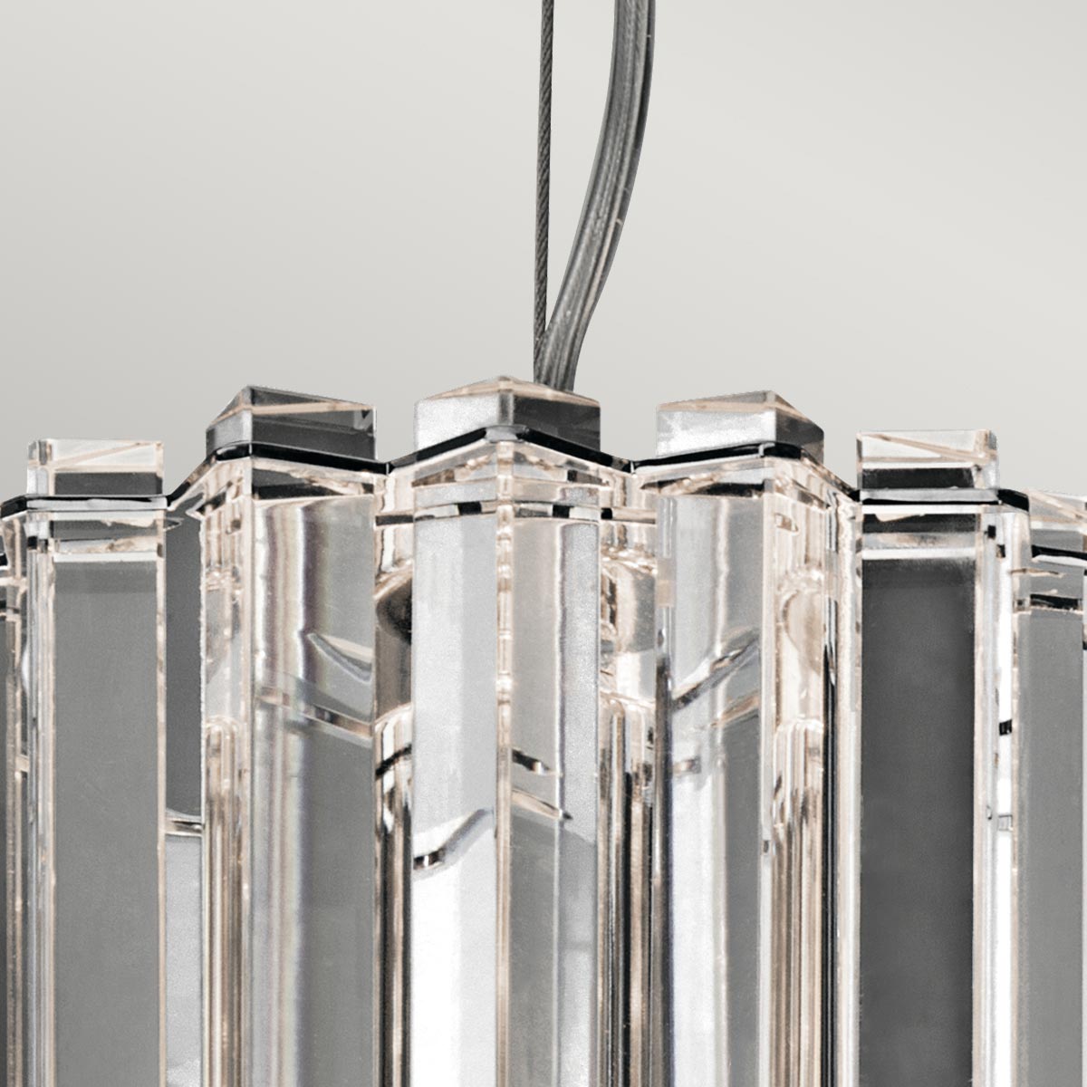 Kichler Crystal Pendelleuchte Chrom – Detailansicht 2