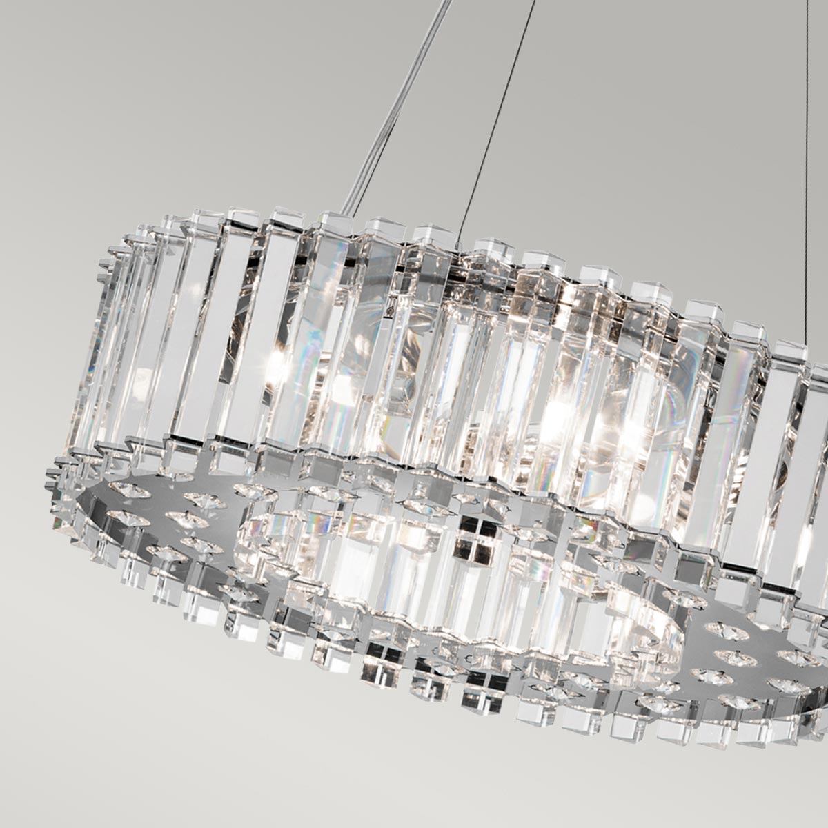 Kichler Crystal Pendelleuchte Chrom – Detailansicht 2