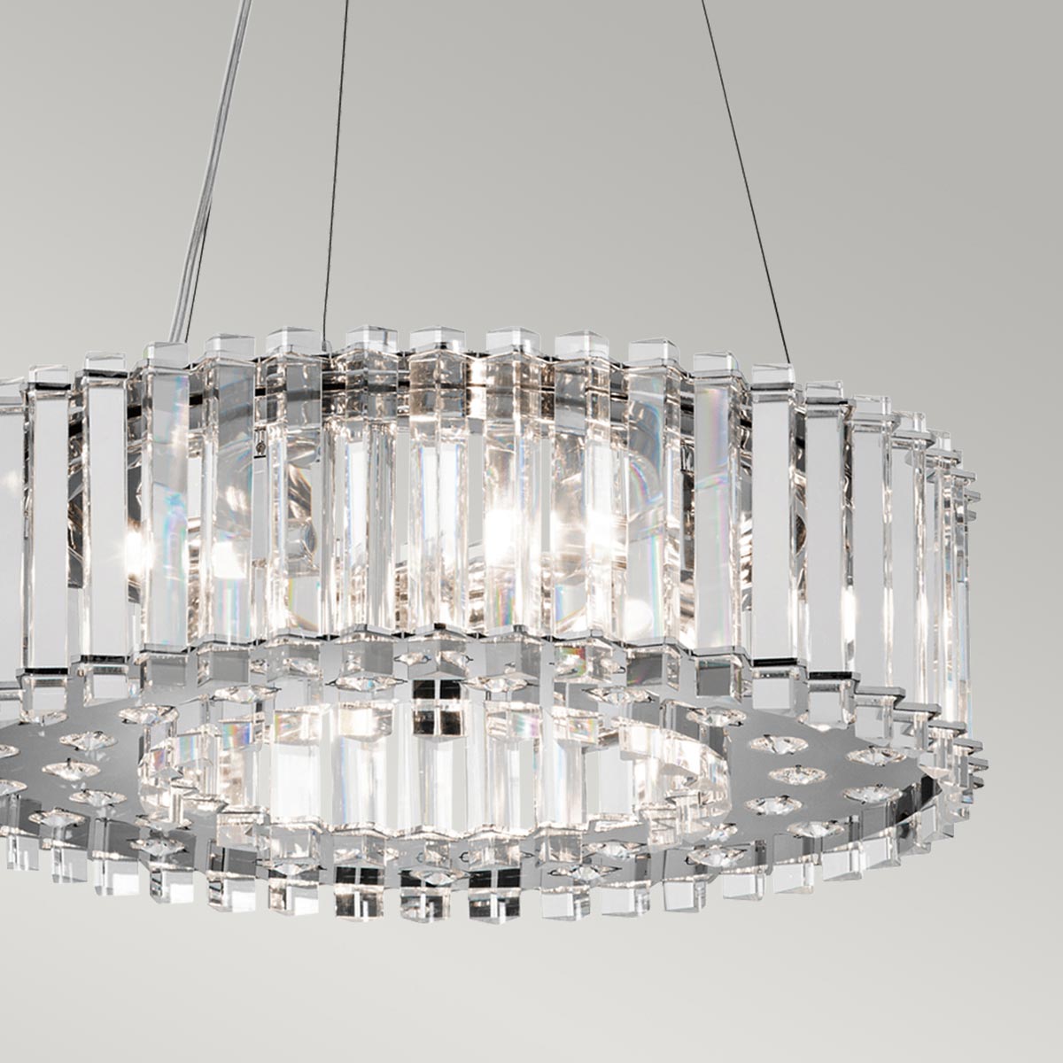 Kichler Crystal Pendelleuchte Chrom – Detailansicht 3