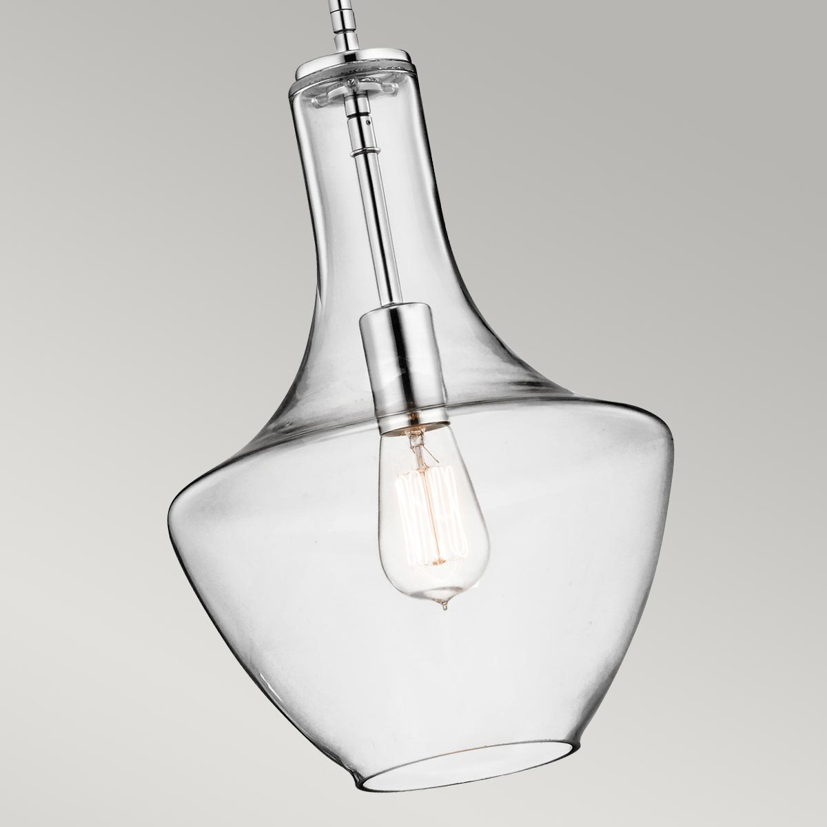 Kichler Everly Pendelleuchte Chrom – Detailansicht