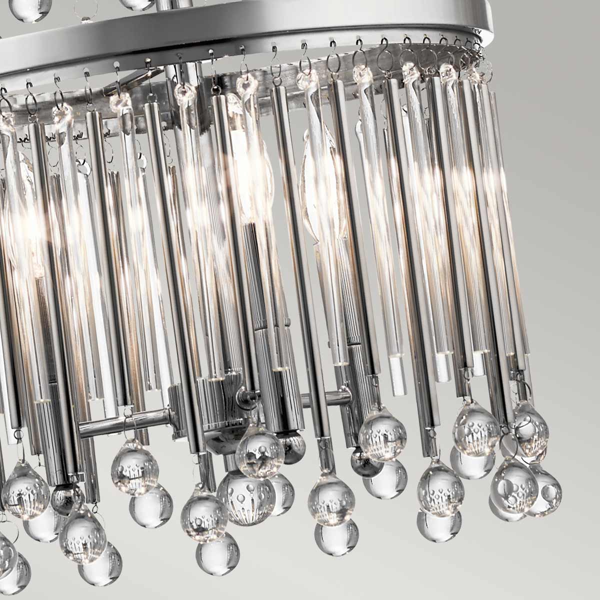 Kichler Piper Kronleuchter Chrom – Detailansicht 2