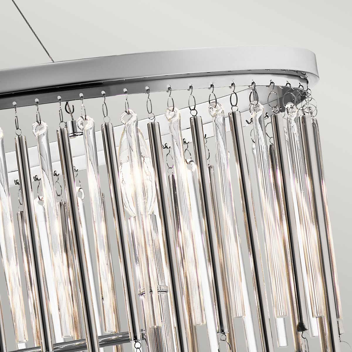 Kichler Piper Pendelleuchte Chrom – Detailansicht