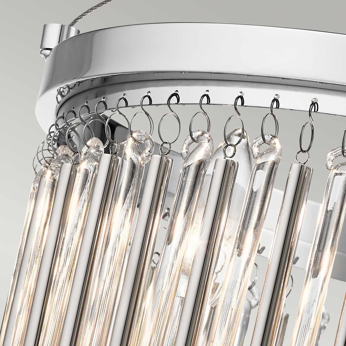 Kichler Piper Deckenleuchte Chrom – Detailansicht