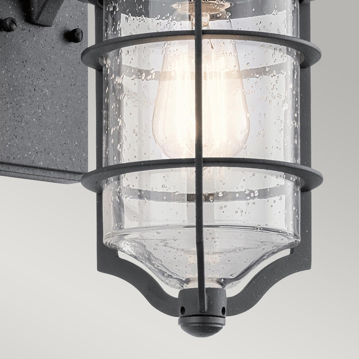 Kichler Royal Außenleuchte Schwarz – Detailansicht 4