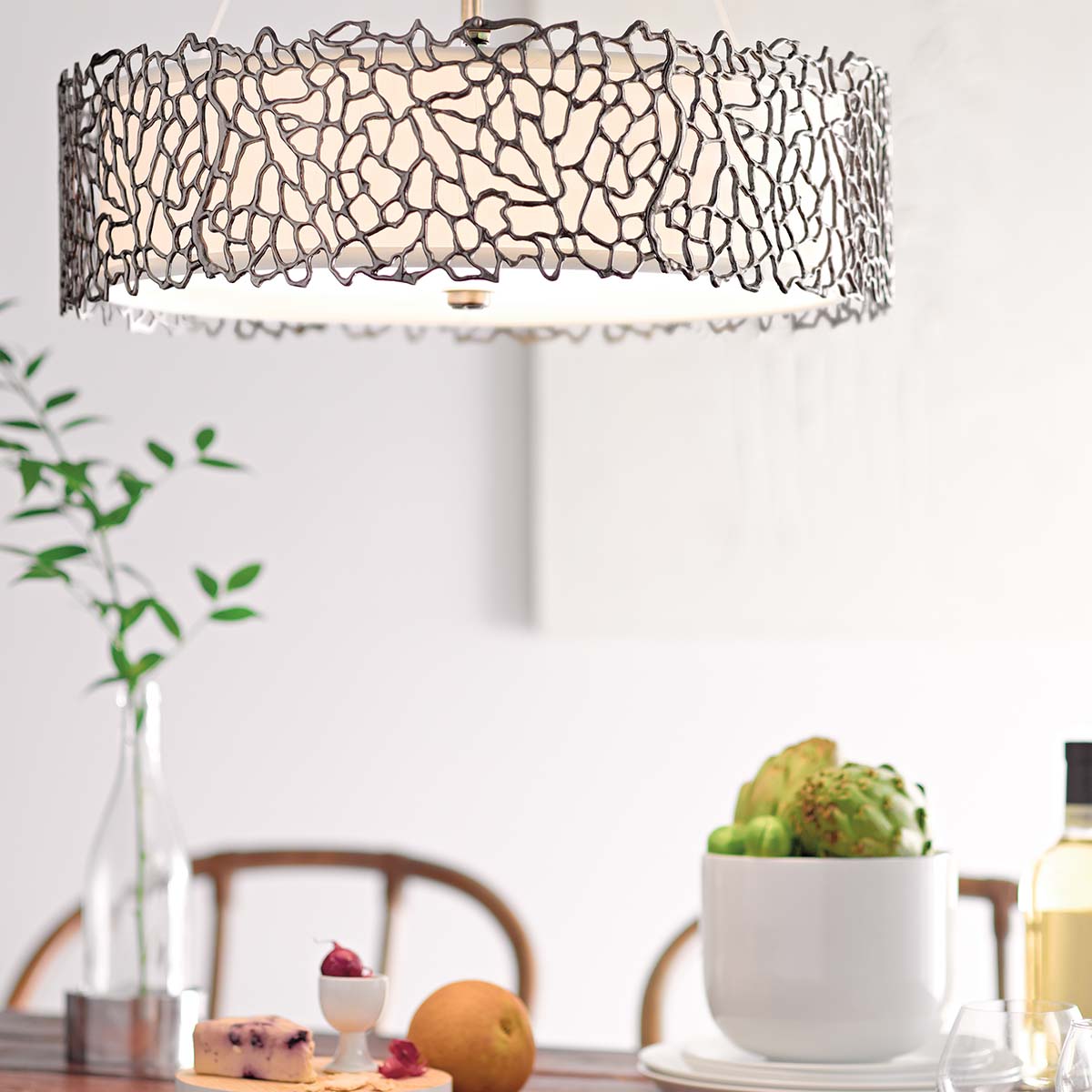 Kichler Silver Pendelleuchte Zinn – Wohnambiente