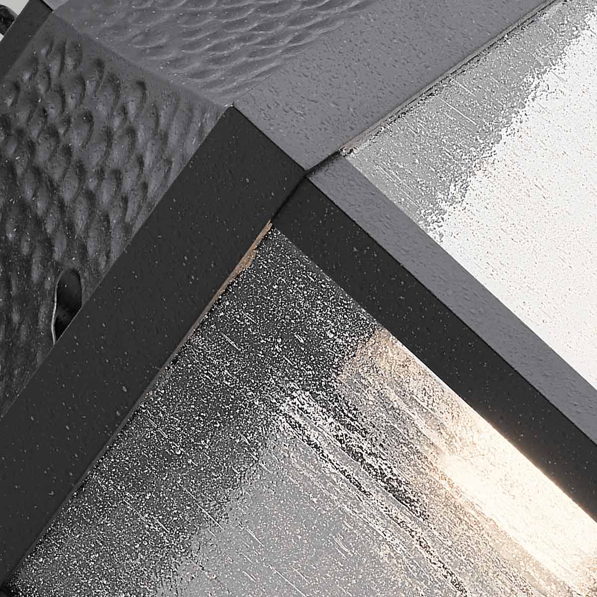 Kichler Springfield Außenleuchte Schwarz – Detailansicht