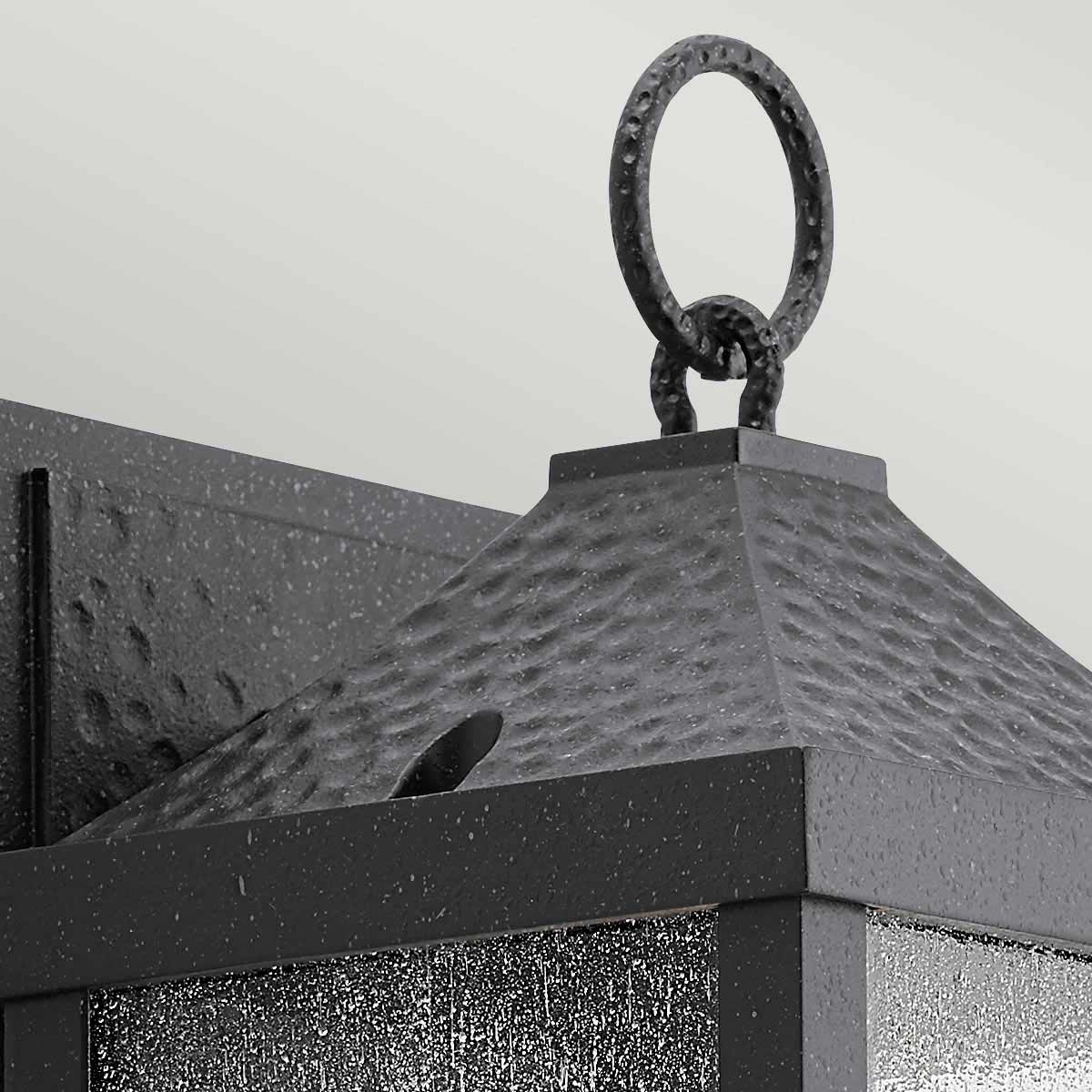 Kichler Springfield Außenleuchte Schwarz – Detailansicht 2