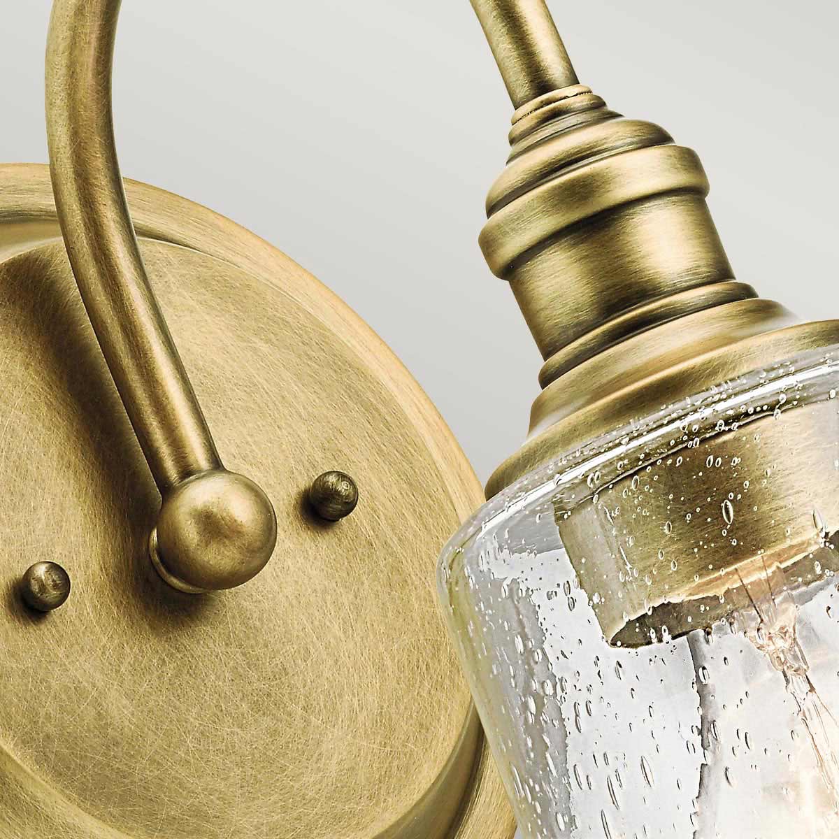 Kichler Waverly Wandleuchte Messing – Detailansicht 2