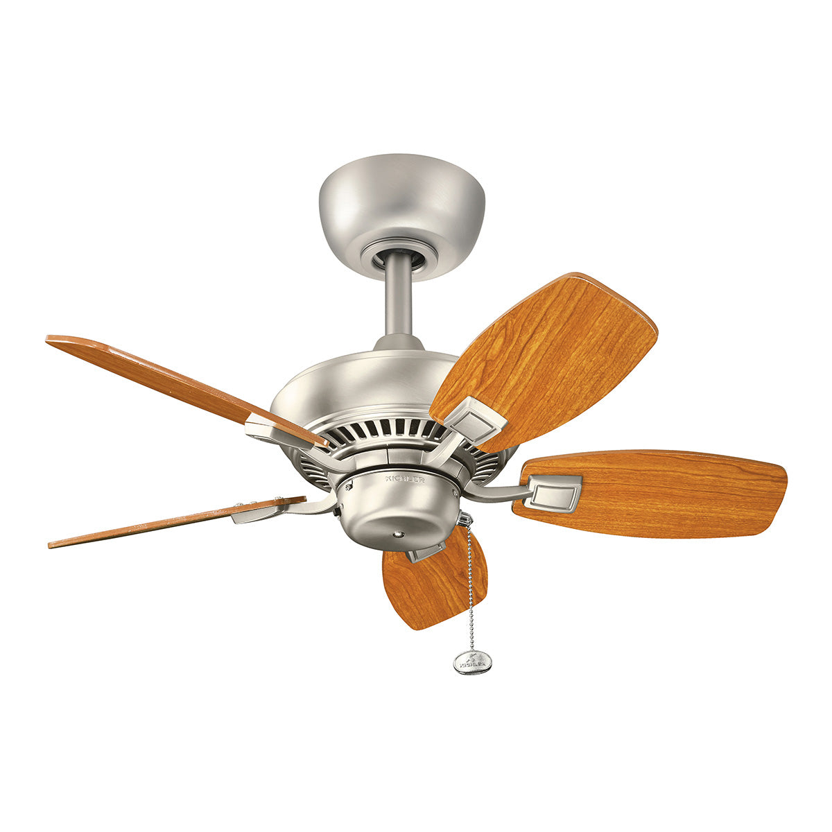 Deckenventilator, Ø 7.6 cm, Gebürstetes Nickel – Wintermodus