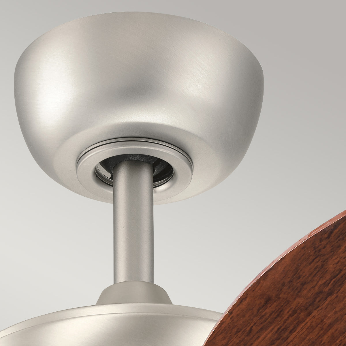 Deckenventilator 'Canfield', Ø 76 cm, Gebürstetes Nickel – Wintermodus