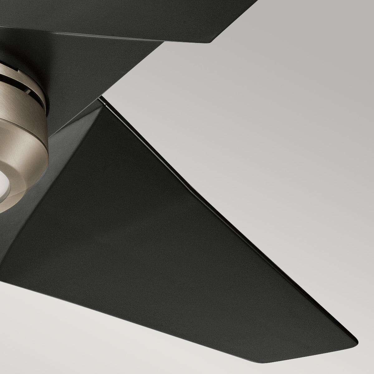 Deckenventilator 'Jade', Ø 15.2 cm, Antikzinn, LED – Dimmbar