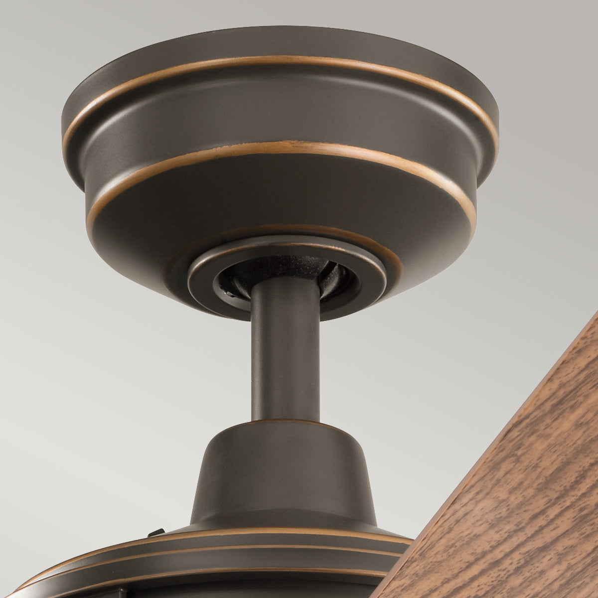 Deckenventilator 'Lyndon Patio', Ø 13.2 cm, Bronze – Wintermodus