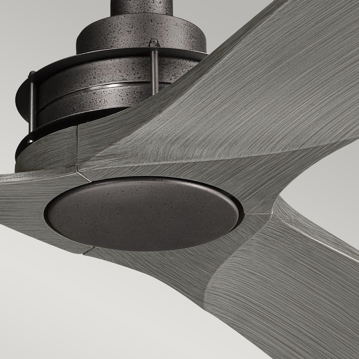 Deckenventilator 'Ried', Ø 14.2 cm, Amboss-Eisen