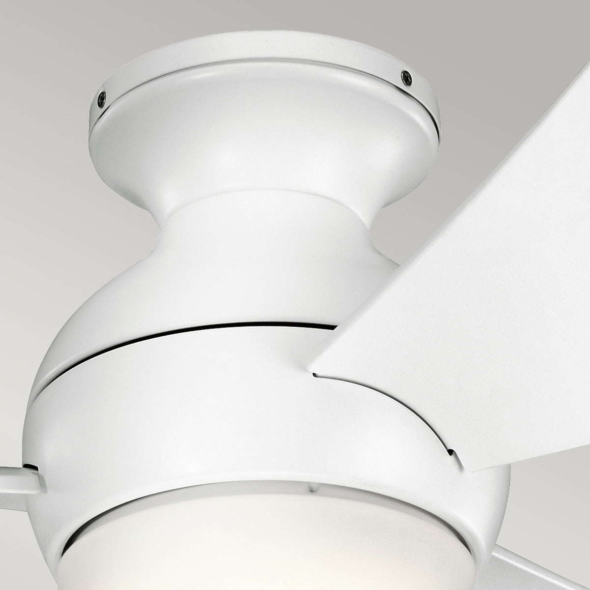 Kichler Sola Deckenventilator Mattweiß – Detailansicht
